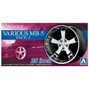 1/24 Fabulous Various MB-5 Face-3  Rims & Tires - 20 inch - 5425 -model-kits-Hobbycorner