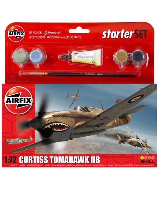 1/72 Curtiss Tomahawk IIB Small Starter Set - A55101