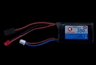 350mAh 7.4v 30C SCX24 Lipo Battery with Servo plug - 55x31x8mm