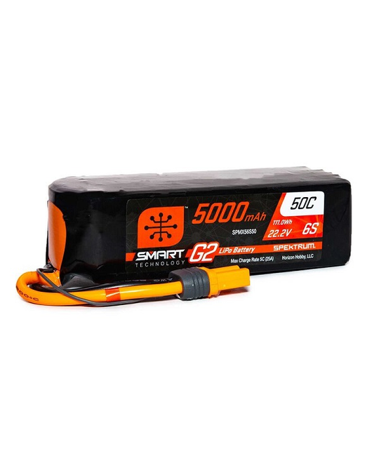 5000mAh 6S 22.2V Smart G2 LiPo 50C IC5