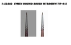 Synth Round Brush with Brown Tip 0/5