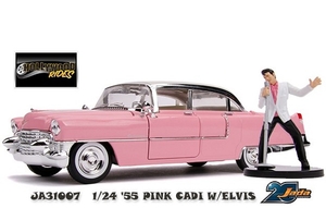 1/24 HWR '55 Pink Cadillac with Elvis - 31007-model-kits-Hobbycorner
