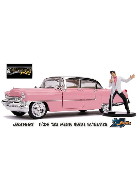 1/24 HWR '55 Pink Cadillac with Elvis - 31007
