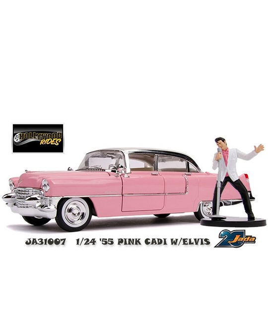 1/24 HWR '55 Pink Cadillac with Elvis - 31007