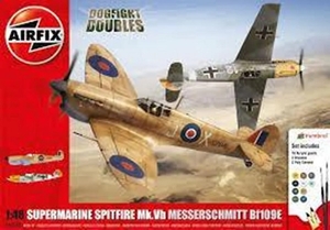 1/48 Dogfight Double Spitfire Vs Messerschmitt Gift Set-model-kits-Hobbycorner