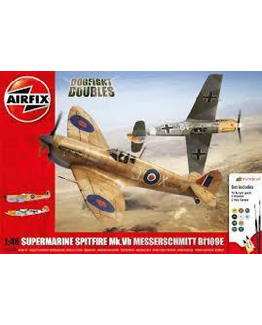 1/48 Dogfight Double Spitfire Vs Messerschmitt Gift Set