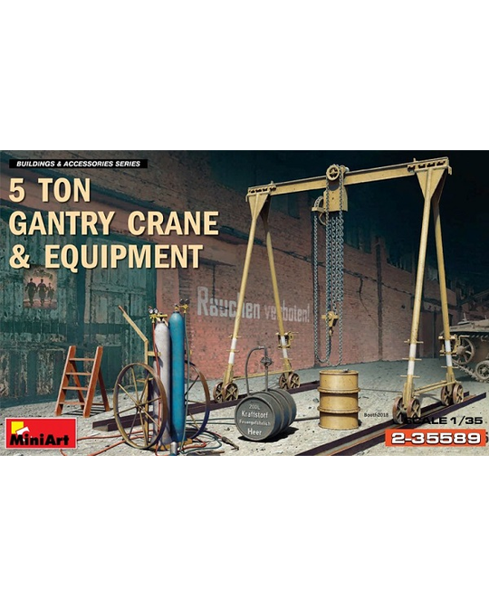 1/35 Five Ton Gantry Crane and Equipment 2-35589