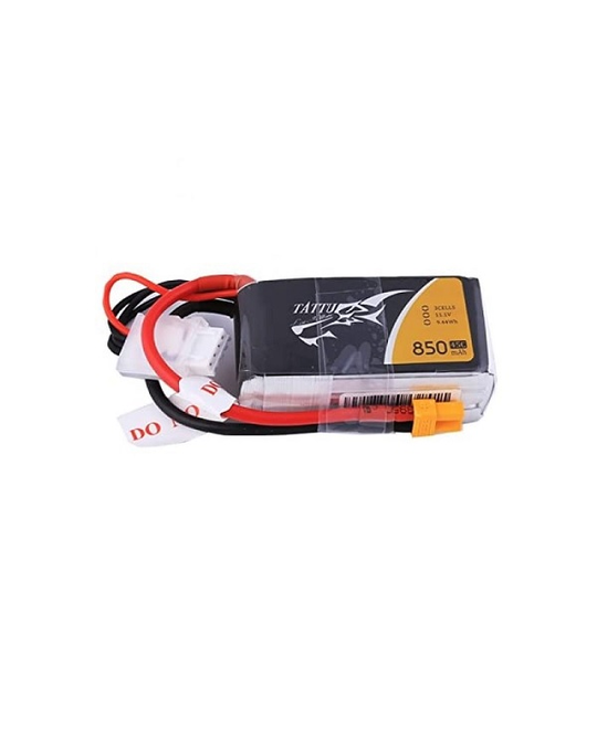 850mAh 3S 11.1v 45C Lipo Battery XT30