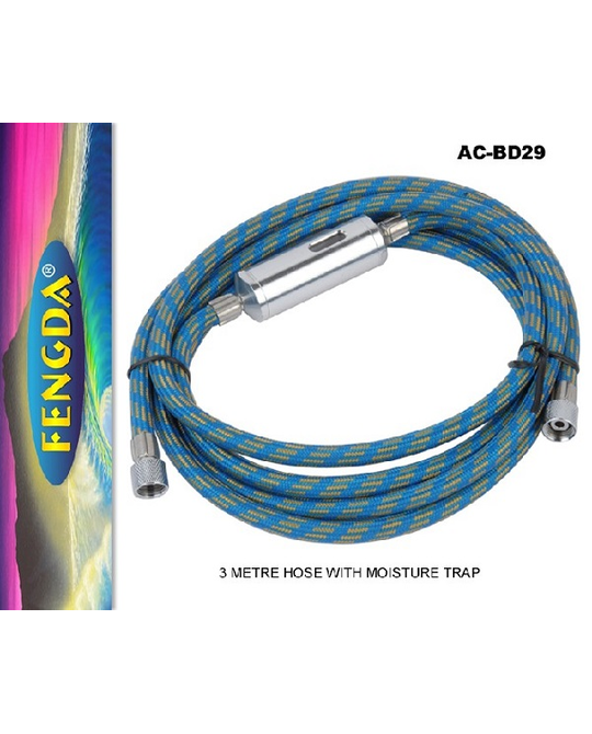 3m Braided Airhose with Quick Disconnect