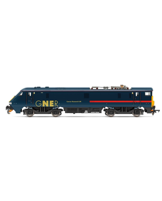 GNER, Class 91, Bo-Bo, 91117 'Cancer Research UK' - Era 10