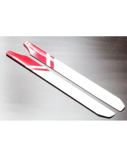 360mm Carbon/Glass Fiber Composite Main Blade (White/Red)