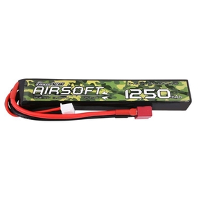 1250mAh 25C 3S 11.1V Airsoft Gun Lipo Battery, T-Plug - Deans-batteries-and-accessories-Hobbycorner