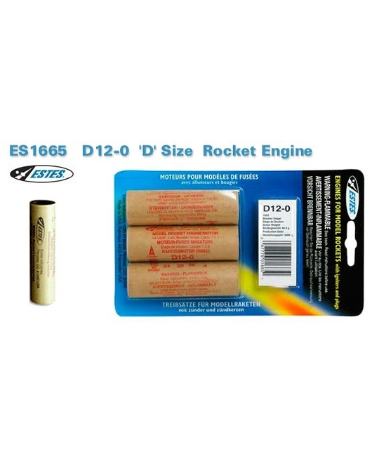 D12-3 D Size Rocket Engine - ES1566