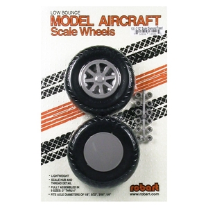 3 1/2" Scale Diamond Tread Wheels (2pc) -rc-aircraft-Hobbycorner