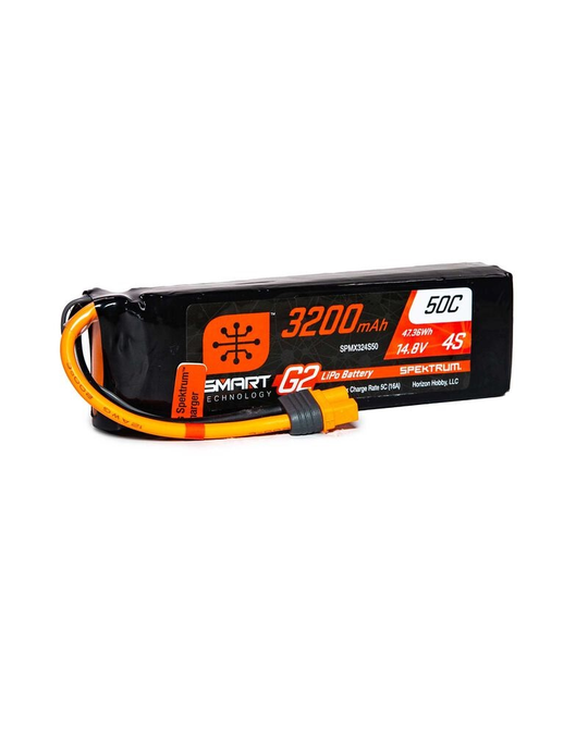 3200mAh 4S 14.8V Smart G2 LiPo 50C - IC3