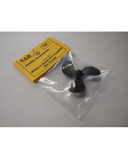 3 Blade Propeller - 40mm M3 Thread