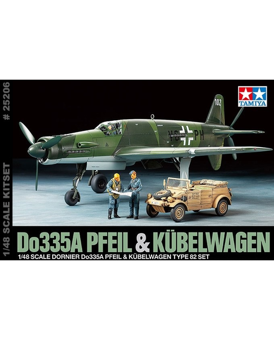 1/48 Do335A with Kubelwagen 82