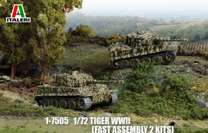 1/72 Tiger WWII, Fast Assembly 2 Kits - 1-7505-model-kits-Hobbycorner