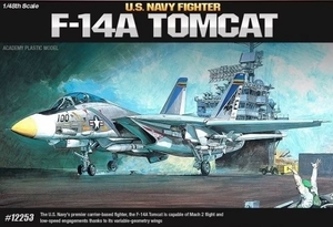 1/48 U.S. Navy Fighter, F-14A Tomcat - 12253-model-kits-Hobbycorner