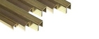 Brass Square Channel 1/8