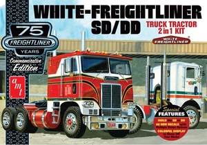White Freightliner, Truck Tractor 2 in 1 - 1046-model-kits-Hobbycorner