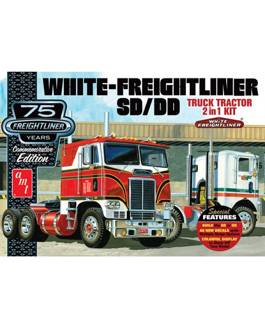 White Freightliner, Truck Tractor 2 in 1 - 1046