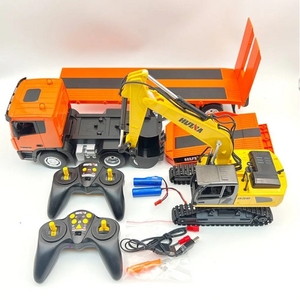 1/24 9CH RC Truck/Trailer with 6CH Excavator Set, Plastic-rc---construction-vehicles-Hobbycorner