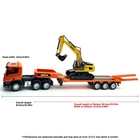 1/24 9CH RC Truck/Trailer with 6CH Excavator Set, Plastic