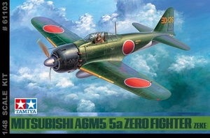 1/48 Mitsubishi A6M5/5a Zero Fighter - 61103-model-kits-Hobbycorner