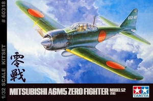 1/32 Mitsubishi A6M5 Zero Fighter, Model 52 - 60318-model-kits-Hobbycorner