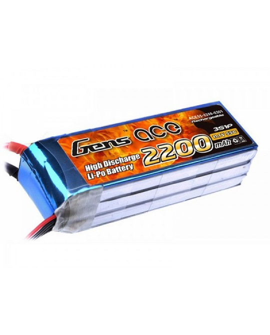 2200mAh 11.1V 3S 45C LiPo Battery with EC3