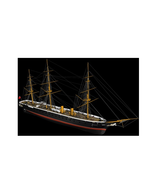 1/100 HMS Warrior Wooden Ship Model