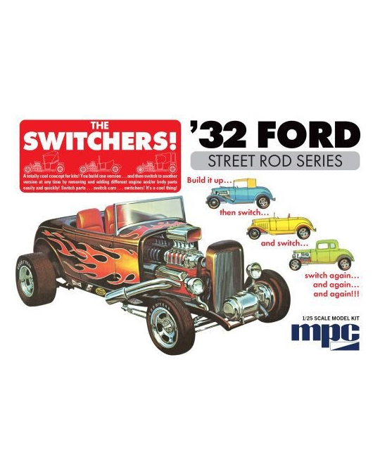 1/25 1932 Ford Switchers Roadster/Coupe Model Kit - MPC0992