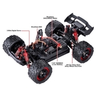 1/18 Lightning Brushless Truggy, Red - HS18421