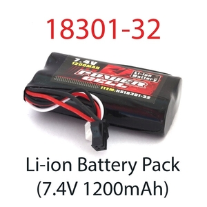 7.4V 1200mAh Li-ion Battery Pack for Storm MT-batteries-and-accessories-Hobbycorner