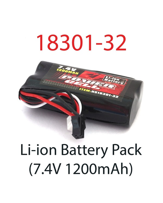 7.4V 1200mAh Li-ion Battery Pack for Storm MT