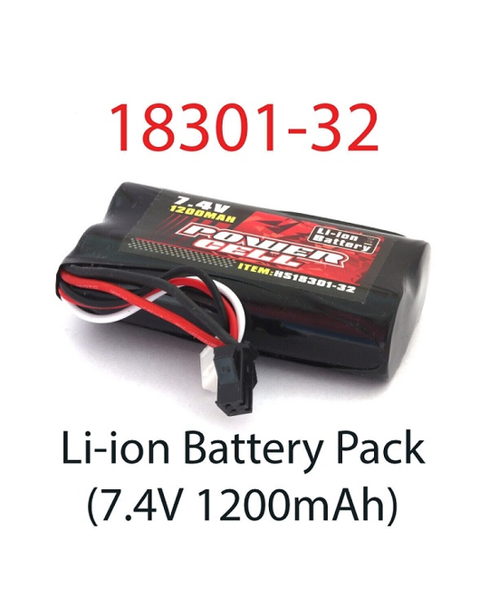 7.4V 1200mAh Li-ion Battery Pack for Storm MT