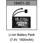 7.4V 1500mAh Li-ion Pack for Lightning Truggy