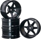 1/10 On-Road Drift Car 52mm Aluminium Alloy Wheel Rim (4pc) - Black