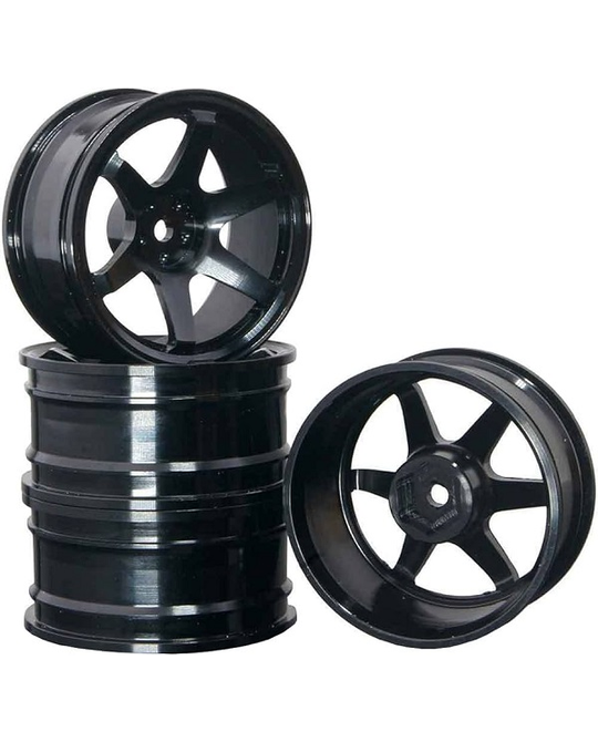 1/10 On-Road Drift Car 52mm Aluminium Alloy Wheel Rim (4pc) - Black