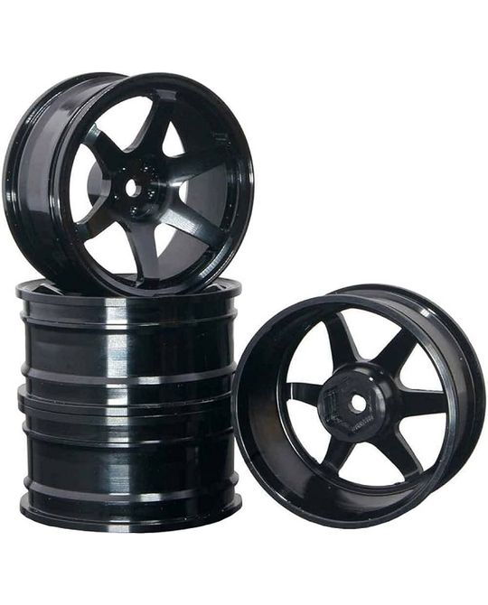 1/10 On-Road Drift Car 52mm Aluminium Alloy Wheel Rim (4pc) - Black