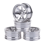 1/10 On-Road Drift Car 52mm Aluminium Alloy Wheel Rim (4pc) - Silver