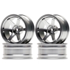 1/10 On-Road Drift Car 52mm Aluminium Allow Wheel Rim (4pc) - Gray