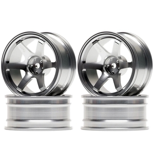 1/10 On-Road Drift Car 52mm Aluminium Allow Wheel Rim (4pc) - Gray-wheels-and-tires-Hobbycorner