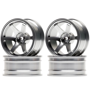 1/10 On-Road Drift Car 52mm Aluminium Allow Wheel Rim (4pc) - Gray-wheels-and-tires-Hobbycorner
