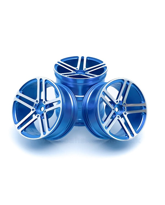 1/10 106 Drift Car 52mm Aluminium Alloy Wheel Rim (4pc) - Blue