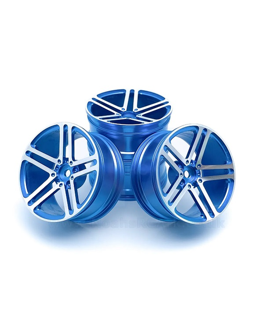 1/10 106 Drift Car 52mm Aluminium Alloy Wheel Rim (4pc) - Blue