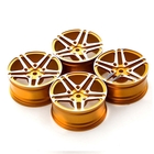 1/10 106 Drift Car 52mm Aluminium Alloy Wheel Rim (4pc) - Gold