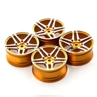 1/10 106 Drift Car 52mm Aluminium Alloy Wheel Rim (4pc) - Gold