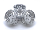 1/10 106 Drift Car 52mm Aluminium Alloy Wheel Rim (4pc) - Silver